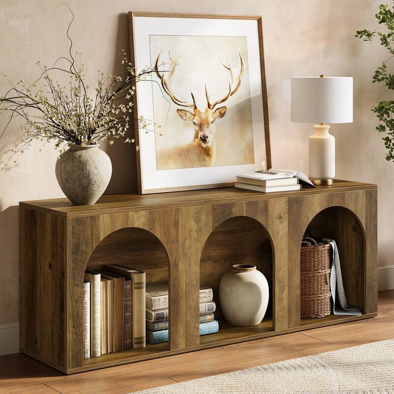 TV Stand For Tvs Up To 75",Entryway storage table - n/a - Brown