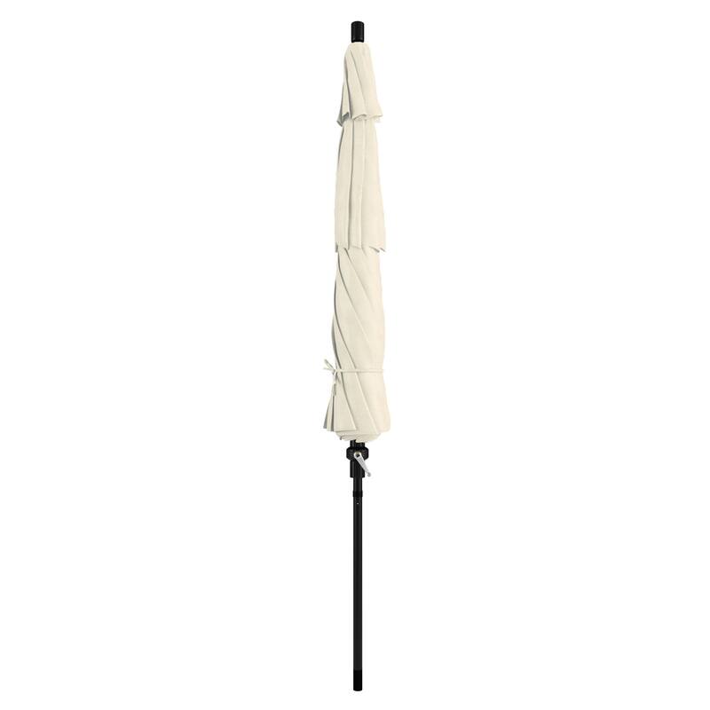 North Bend 11-foot Crank Open Auto-tilt Black Umbrella by Havenside Home