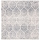 SAFAVIEH Madison Stella Boho Chic Ogee Trellis Rug - 9' x 9' Square - Cream/Royal Blue