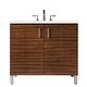 preview thumbnail 1 of 32, James Martin Vanities Metropolitan 36" Single Vanity, American Walnut