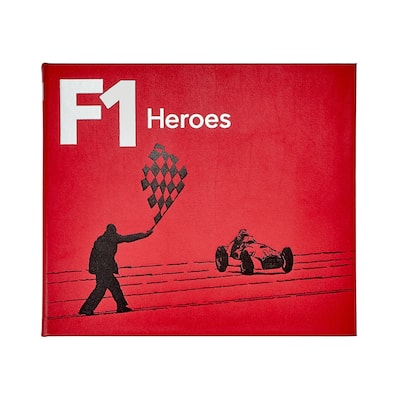 Graphic Image F1 Heroes Coffee Table Book, Leather, Red