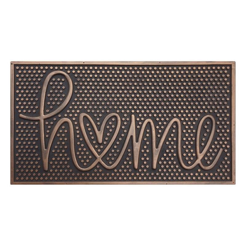A1HC All Weather Rubber Door Mat, Dirt Grabber Durable Welcome Doormat, Pin Scrapper Doormat