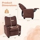 preview thumbnail 15 of 19, Costway Kids Recliner with Adjustable Backrest Footrest Cup Holder