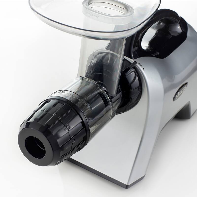 Omega Cold Press Masticating Horizontal Juicer with Nutrition System, 200W Low-Speed 3-Stage Augur