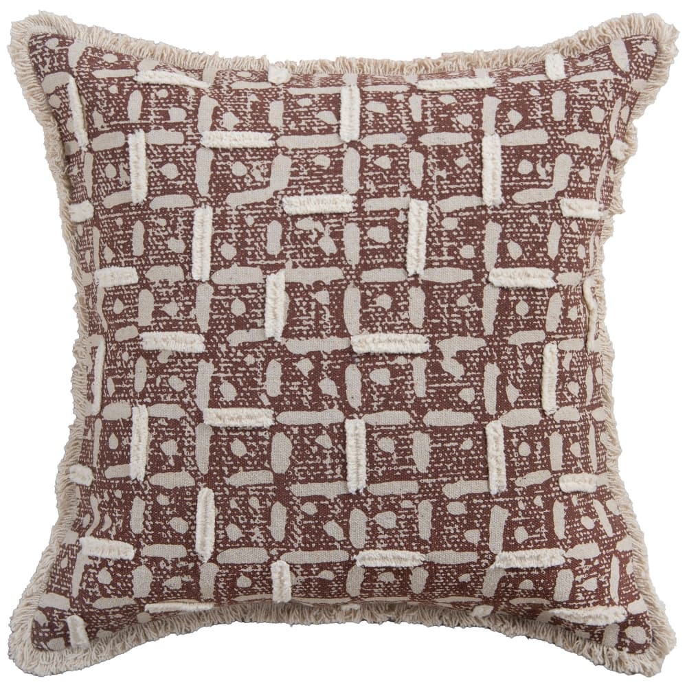 Rizzy Home Abstract Embroidered Throw Pillow
