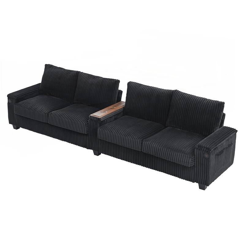133inch 4-seater Corduroy Sofa Couch