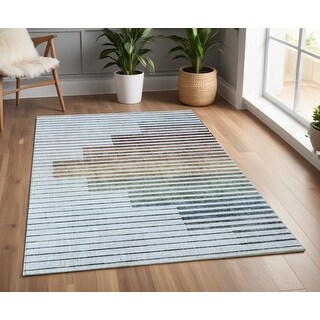 Stripe Rectangle Modern Style Rug - 70' X '47' X '0.4 - Bed Bath ...