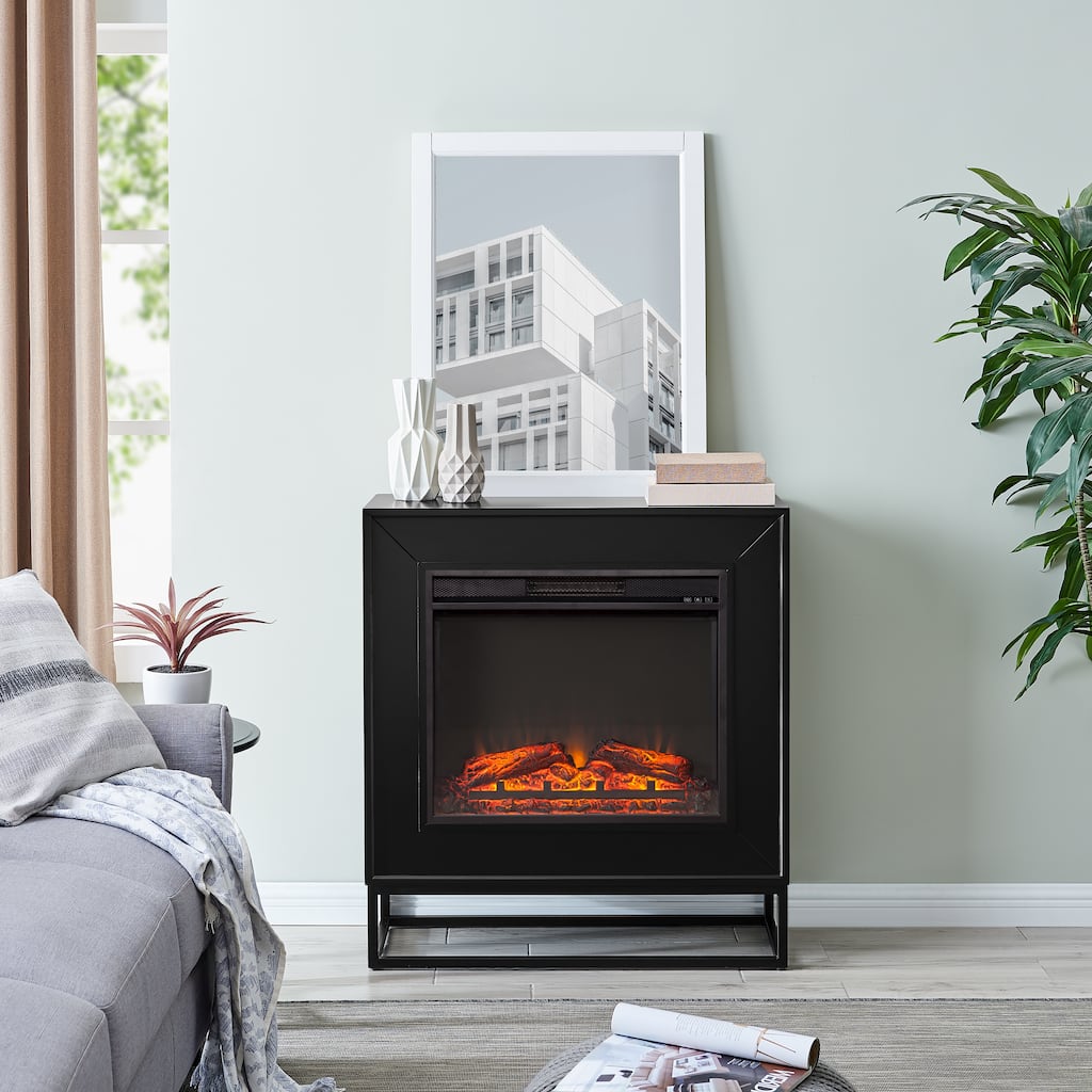 SEI Furniture Francis Contemporary Electric Fireplace
