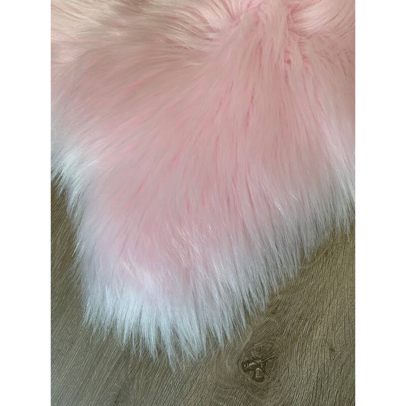 Nansen Luxurious Faux Sheepskin 2-Pelt Shag Runner Rug - 2' x 6' - 2' x 6'