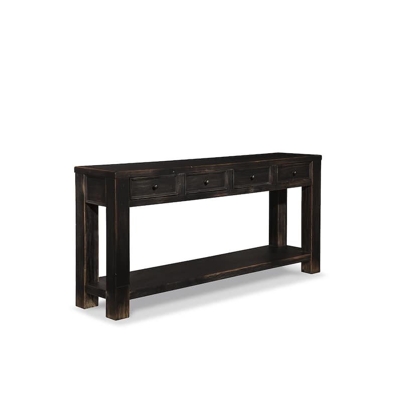 Signature Design by Ashley Gavelston Black Sofa Table