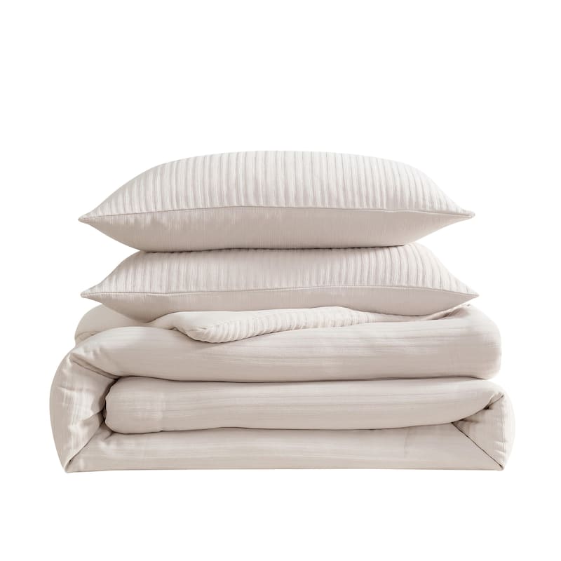 Vera Wang Chenille Beige Reversible Comforter Set
