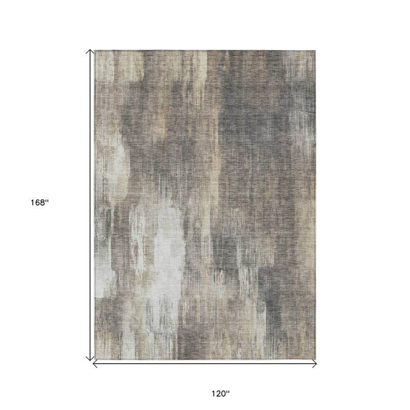 Calu Artistic Abstract Weather Resistant Classic Meets Modern Outdoor Rug