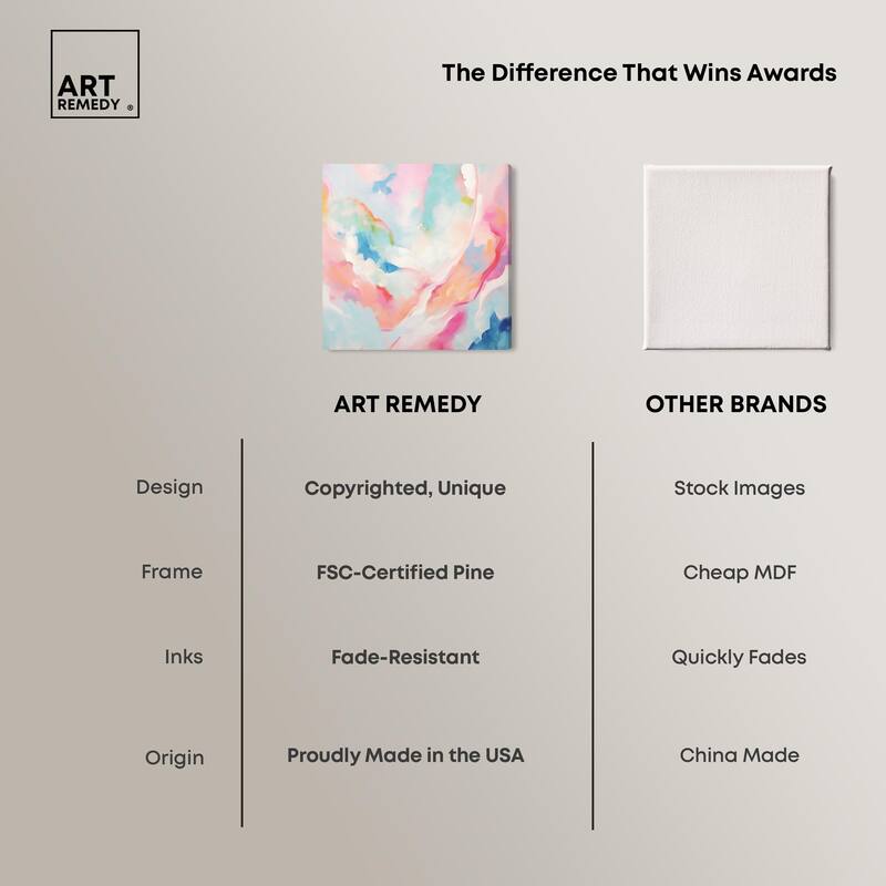 Cotton Candy Clouds I Canvas by Art Remedy, Gallery Wrapped