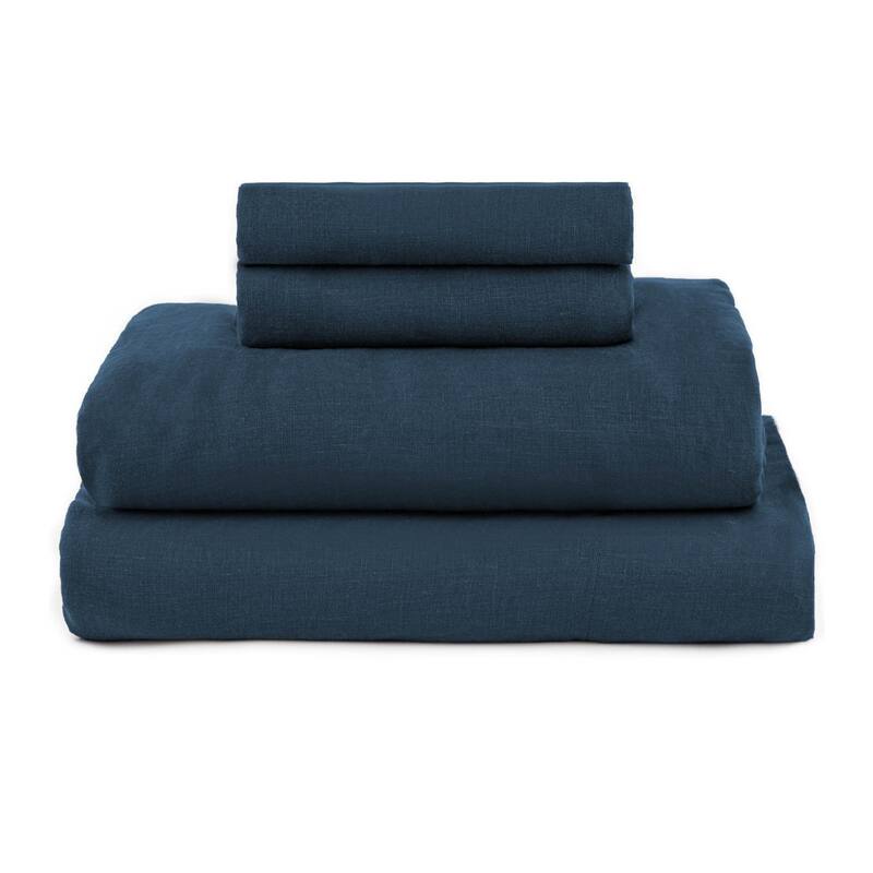 100% French Linen Sheet Set by BOKSER HOME