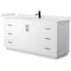 Option White / White Quartz Top / Matte Black Hardware