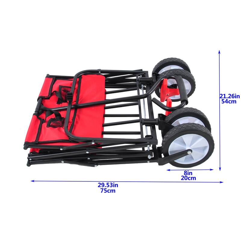 Outdoor Utility Folding Wagon Shopping Beach Cart