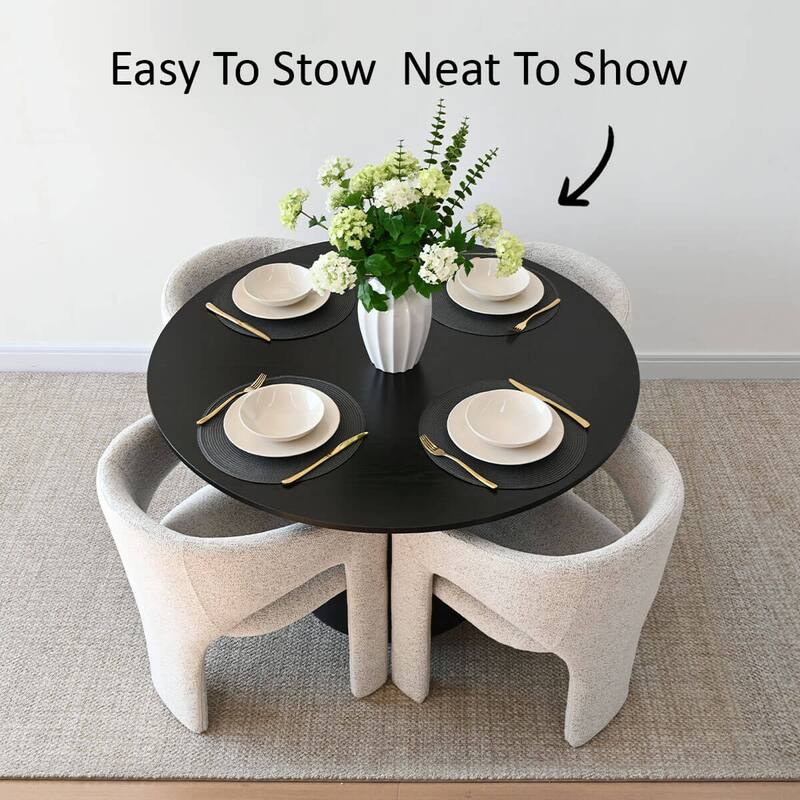 Modern Upholstered Dining Chair with Arm