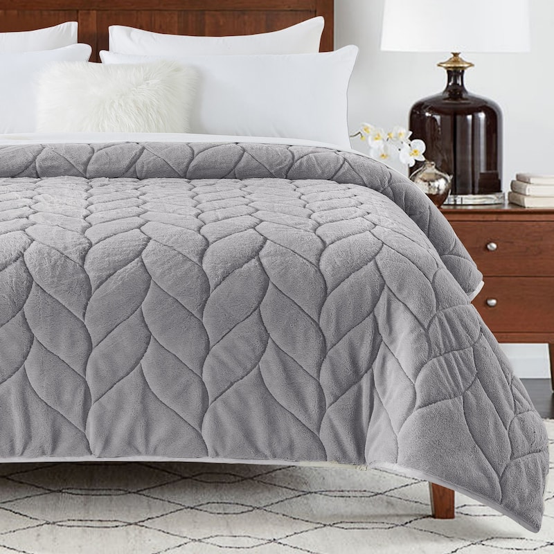 Waverly Cozy Gray Down Alternative Blanket