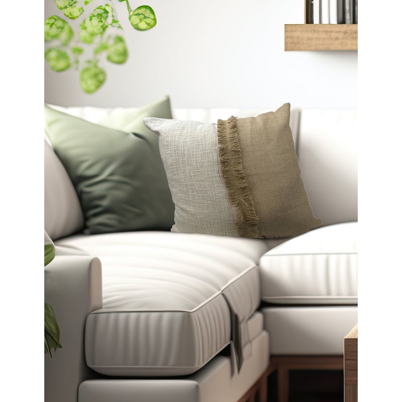 JoJo Fletcher Set of 2 20" x 20" Cotton Decorative Pillow Covers - Style 7