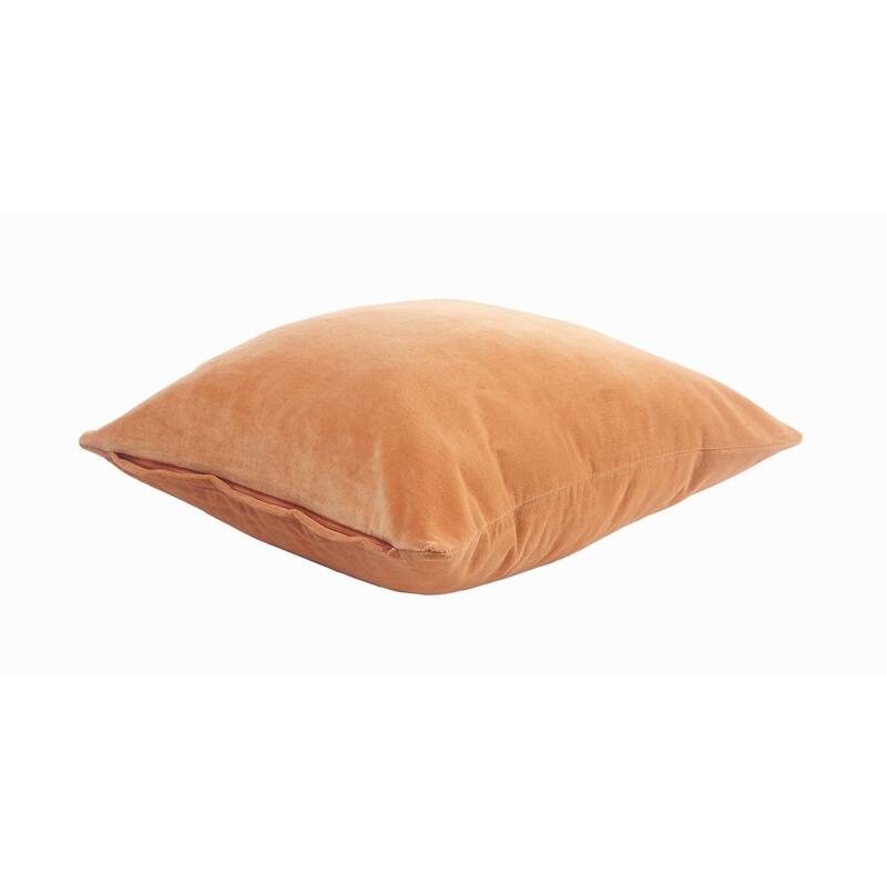 Sevita Solid Velvet Cotton Throw Pillow