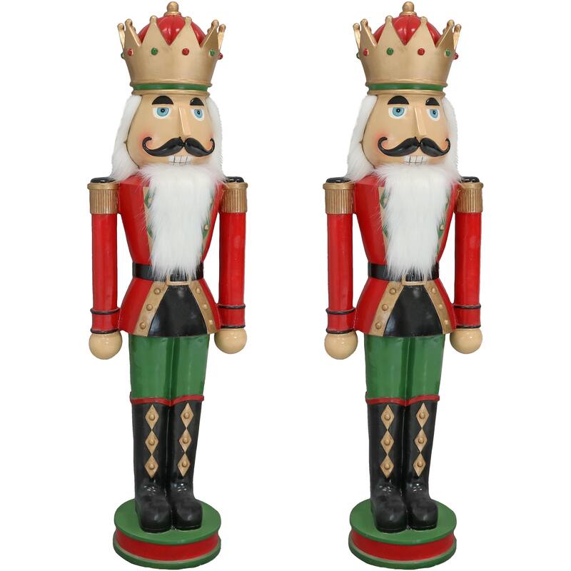 Matthias the Nutcracker Prince - 37-Inch Christmas Decor - Set of 2