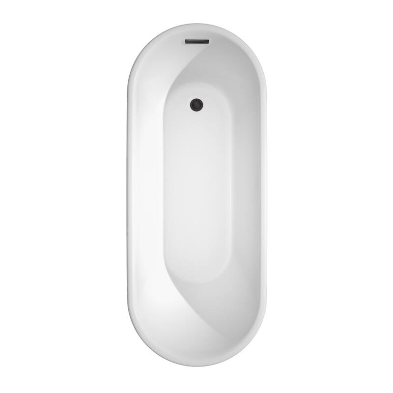 Wyndham Collection Ursula 67" Freestanding Soaking Tub with Tub Filler