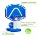 preview thumbnail 4 of 5, Pool Basketball Hoop, 2 Adjustable Heights, Includes Poolside Water Basketball Hoop - 34x25x53in