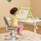 preview thumbnail 11 of 9, Christmas Gift! 3-in-1 Tabletop Kids Art Easel Double-Sided Magnetic Whiteboard Chalkboard - Multi