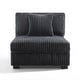 preview thumbnail 58 of 64, 35.7" W Plush Corduroy Upholstered Armless Modular Sofa Chair