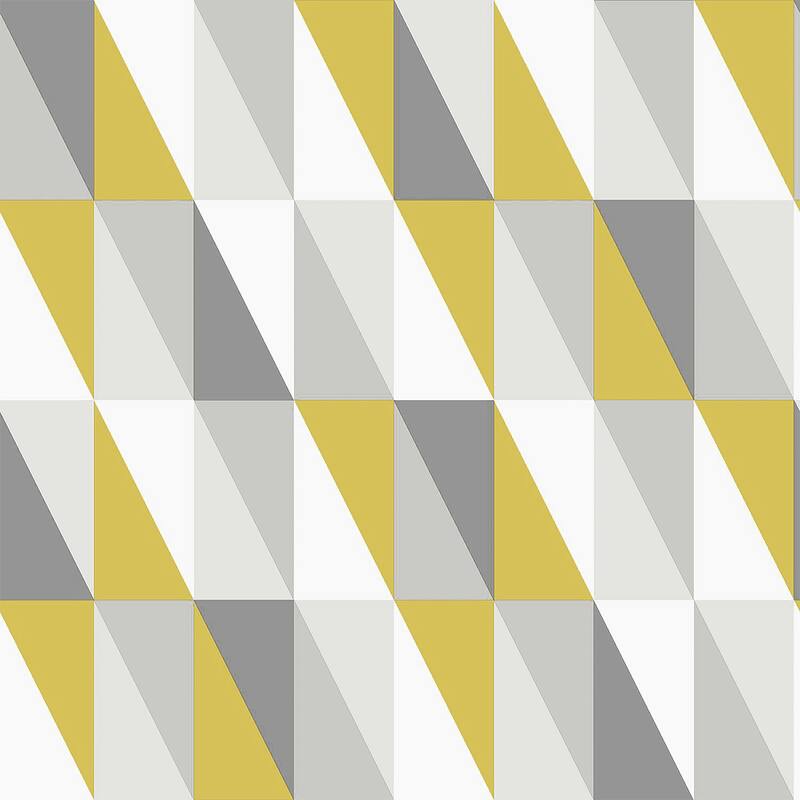 Chesapeake Inez Mustard Geometric Wallpaper - 20.9 x 396 x 0.025