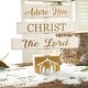 preview thumbnail 6 of 13, Glitzhome Christmas Tree Shaped Wooden Nativity Sign Table Decor for Holiday Party