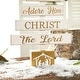preview thumbnail 33 of 34, Glitzhome Wooden Sign Christmas Tree Shaped Table Decor for Home Shelf Xmas Party