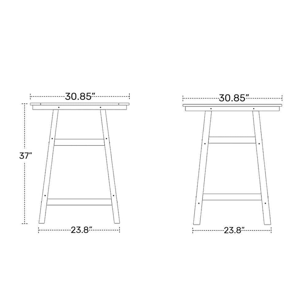 Laguna Hdpe All Weather Outdoor Patio Bistro Counter Set (5-Piece Set)