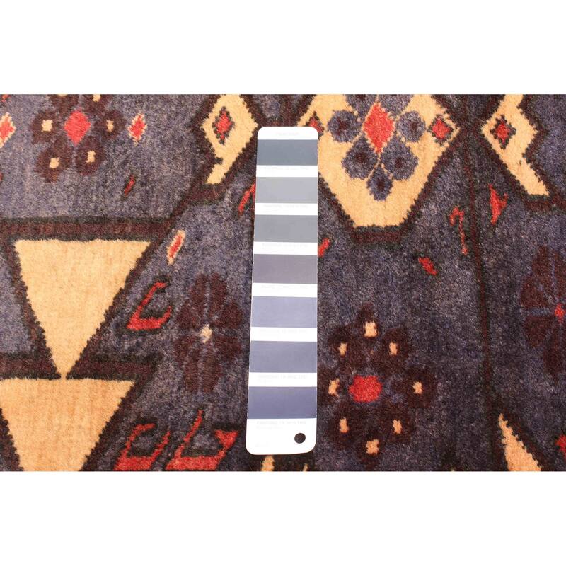 ECARPETGALLERY Hand-knotted Teimani Dark Navy Wool Rug - 2'10 x 3'9