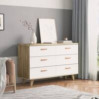 Drawer Dresser Storage Cabinet Buffet Cabinet Solid Wood Handle Table ...
