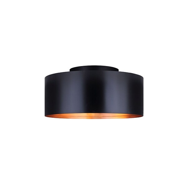 Canarm Ifm440b16 Oxyura 2 Light 15 3 4 Wide Flush Mount Drum Ceiling Fixture