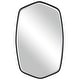 preview thumbnail 1 of 9, Uttermost Duronia 37" x 23" Framed Bathroom Mirror Satin Black