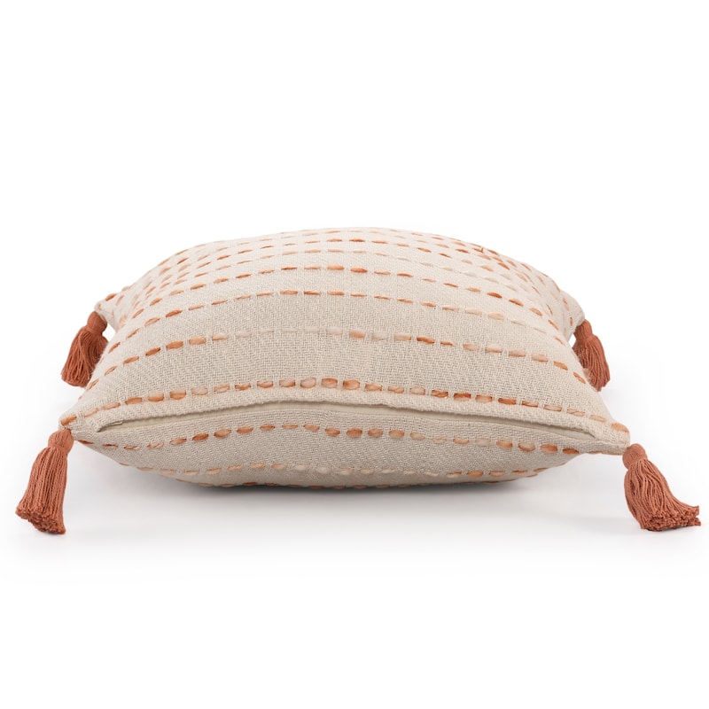 Sevita Striped Cotton Blend Throw Pillow, Set of 2