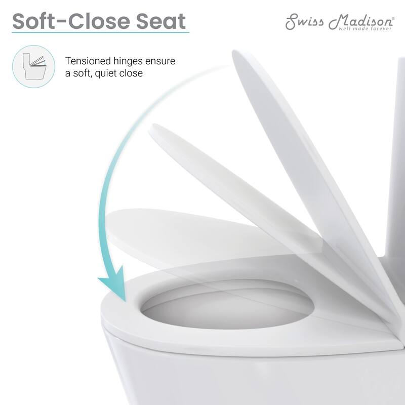 Swiss Madison SM-1T260 Sublime II 1.28 GPF One Piece Round Toilet with