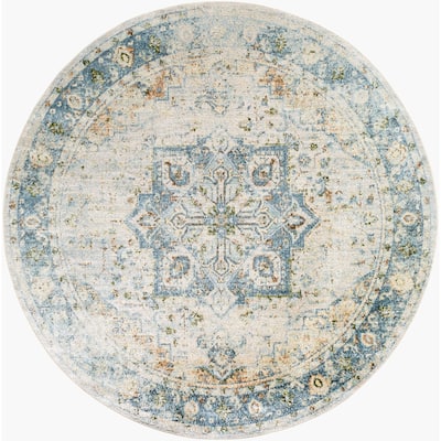 Livabliss Traditional Lillian Medallion Washable Area Rug