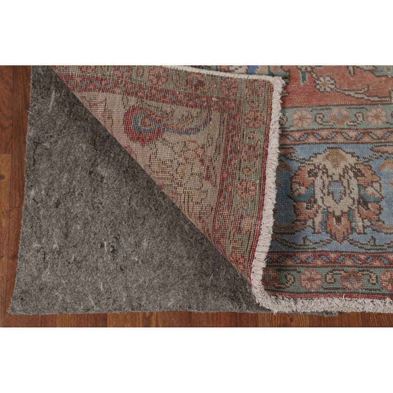 Traditional Tabriz Persian Vintage Rug Handmade Oriental Wool Carpet - 7'4"x 10'7"