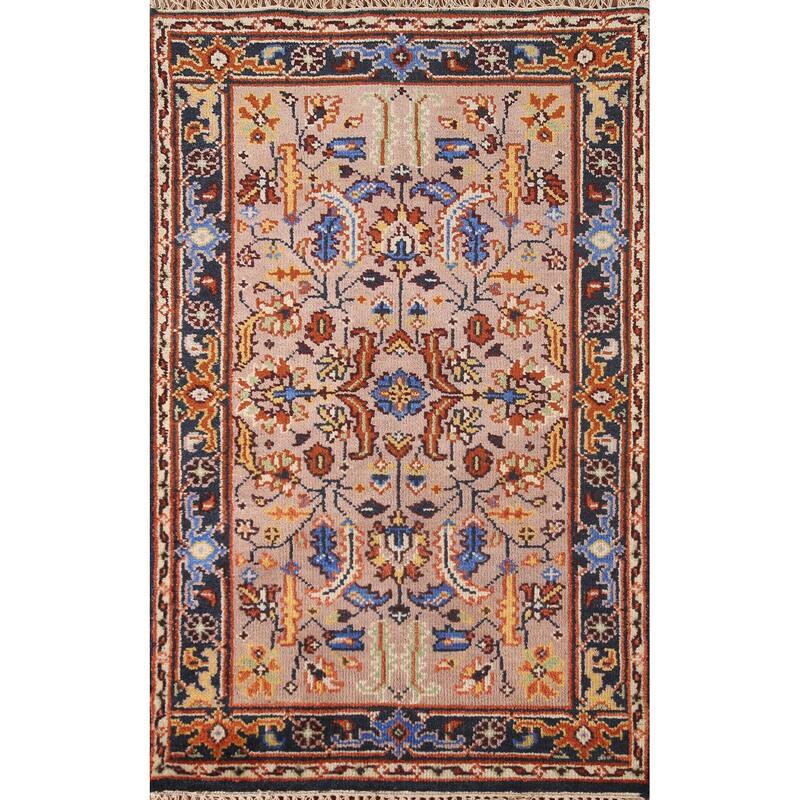 Oushak Accent Rug Hand-Knotted Wool Carpet - 2'10"x 4'11"