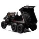preview thumbnail 6 of 38, 24V 2-Seater UTV-XXL Ride On Truck with Dump Bed for kid,Ride On 4WD UTV with 6 Wheels,Tipping and Openable Rear Cargo Bed Black