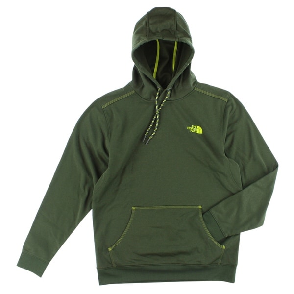 army green north face hoodie