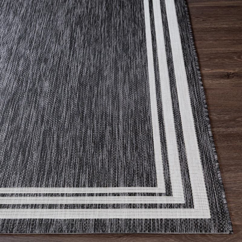 Livabliss Eagean Updated Traditional Stripe Indoor / OutdoorArea Rug