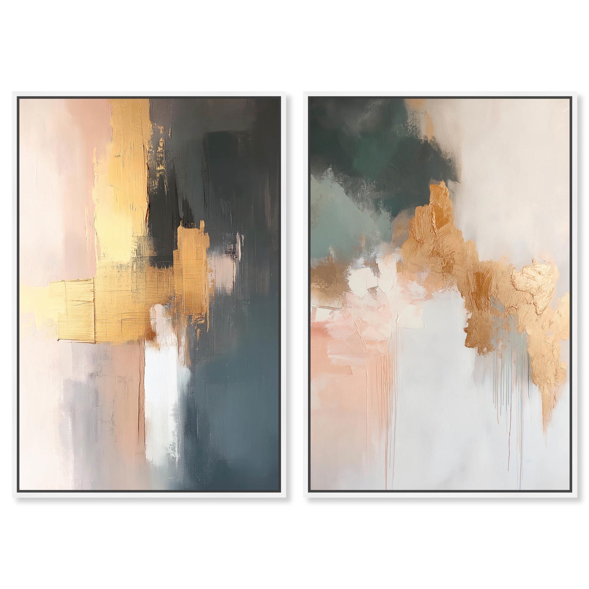 Nature's Palette Set Canvas Set of 2 by Art Remedy
