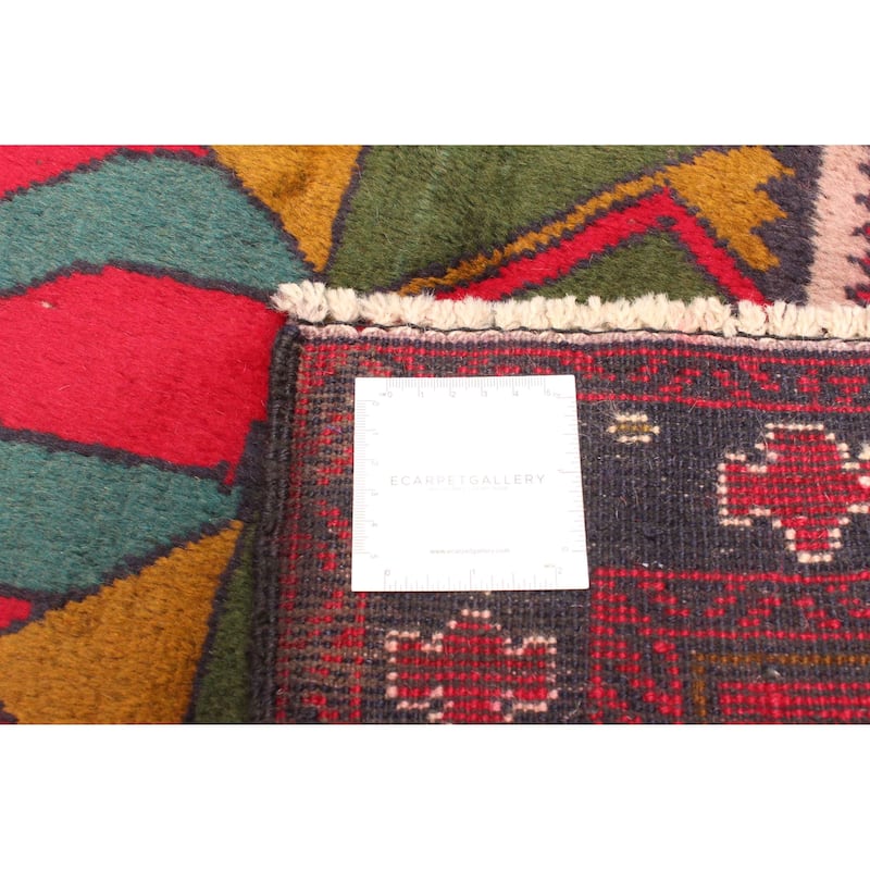 ECARPETGALLERY Hand-knotted Teimani Red Wool Rug - 2'10 x 4'6