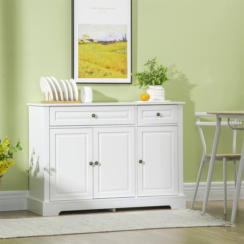 Buffet Cabinet with 2 Drawers and Adjustable Shelves