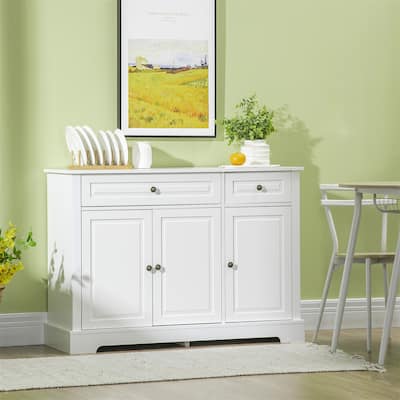 Buffet Cabinet with 2 Drawers and Adjustable Shelves