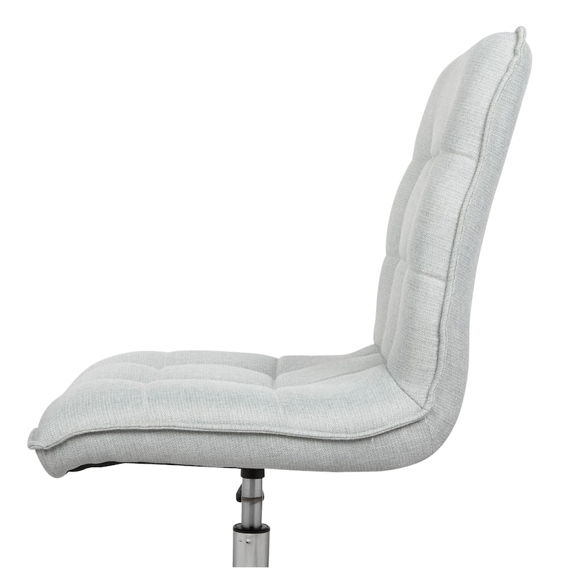Porthos Home Lada Adjustable Swivel Office Chair, Linen Upholstery